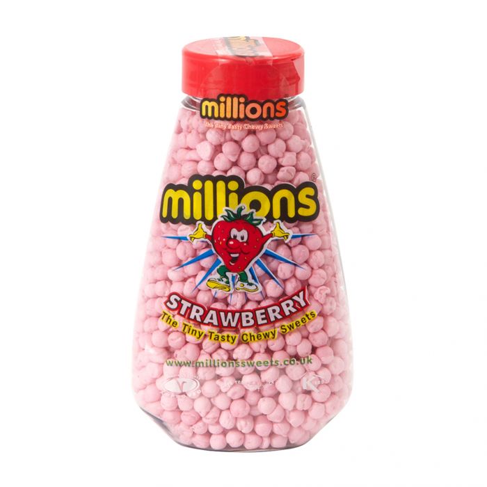 MILLIONS TAPER GIFT JAR STRAWBERRY FLAVOUR