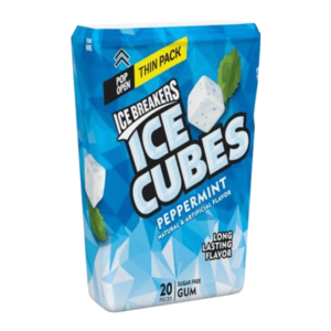 Ice Breakers Ice Cubes Peppermint Gum Thin Pack 46g (1.62oz)