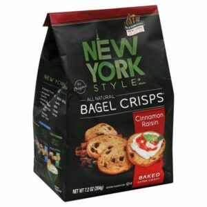 New York Style Cinnamon Raisin Bagel Crisps 204g (7.2oz)