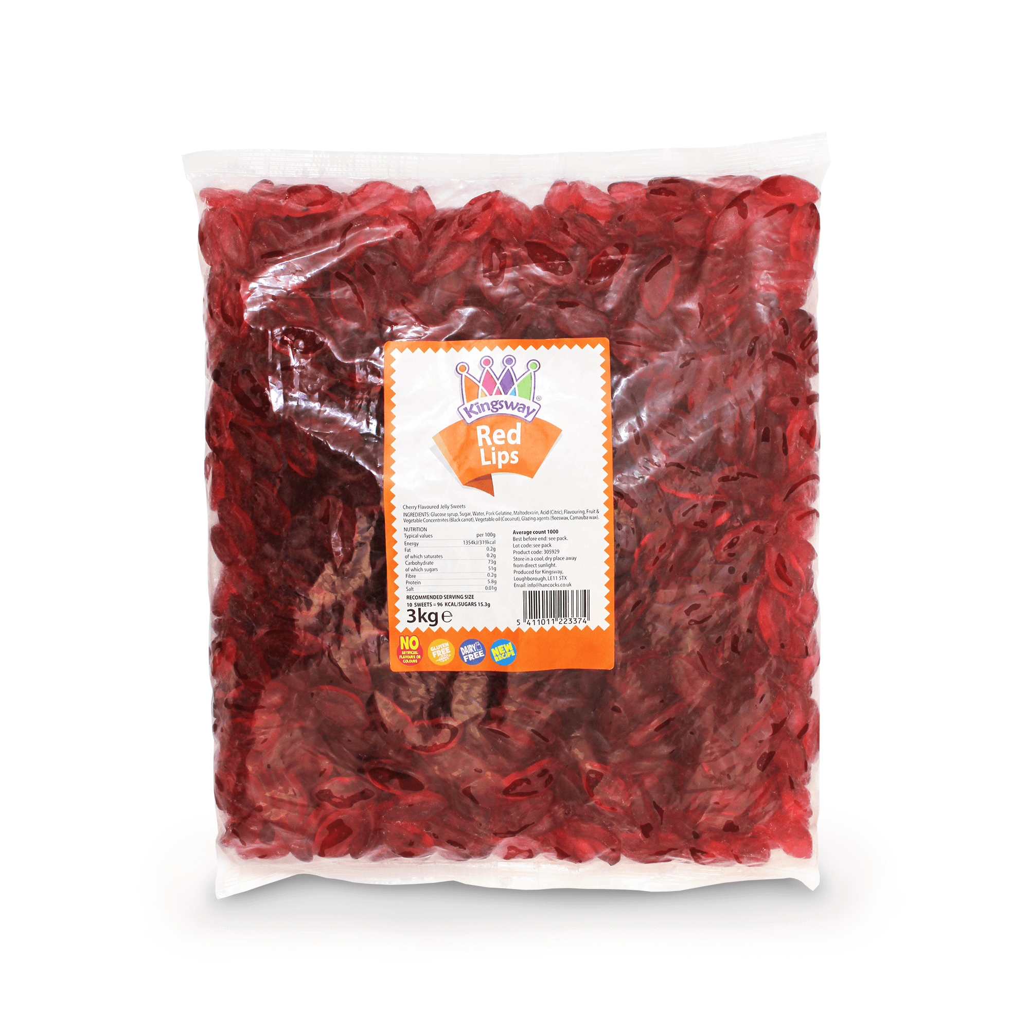 Kingsway Juicy Red Lips 3kg Nafnac (NEW RECIPE) - Image 2
