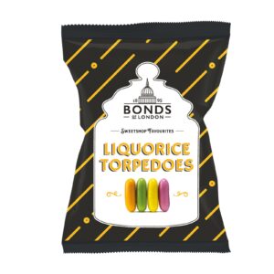 Bonds Liquorice Torpedoes Bags 150g