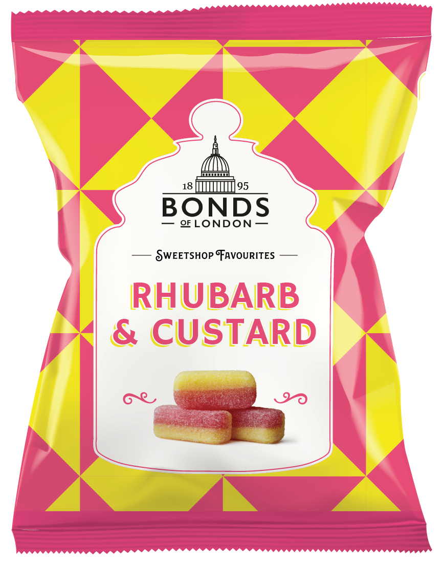 Bonds Rhubarb & Custard Bags 150g