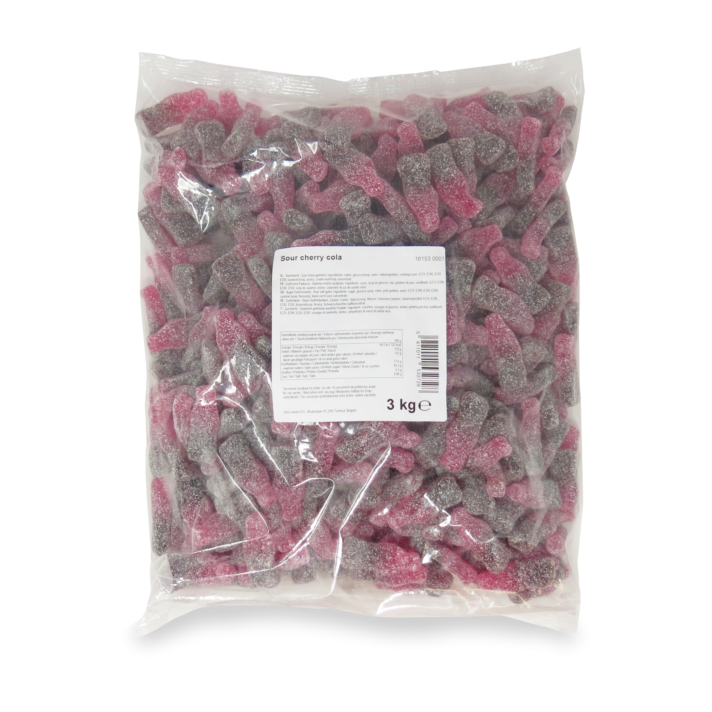 Kingsway Large Sour Cherry Cola Bottles 3kg - Image 2