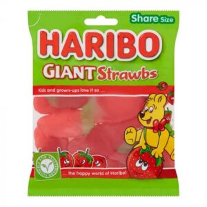 Haribo Giant Strawbs Share Bag 160g