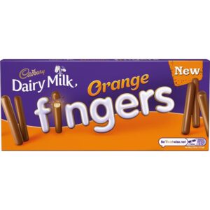 Cadbury Dairy Milk Orange Fingers Chocolate Biscuits 114g