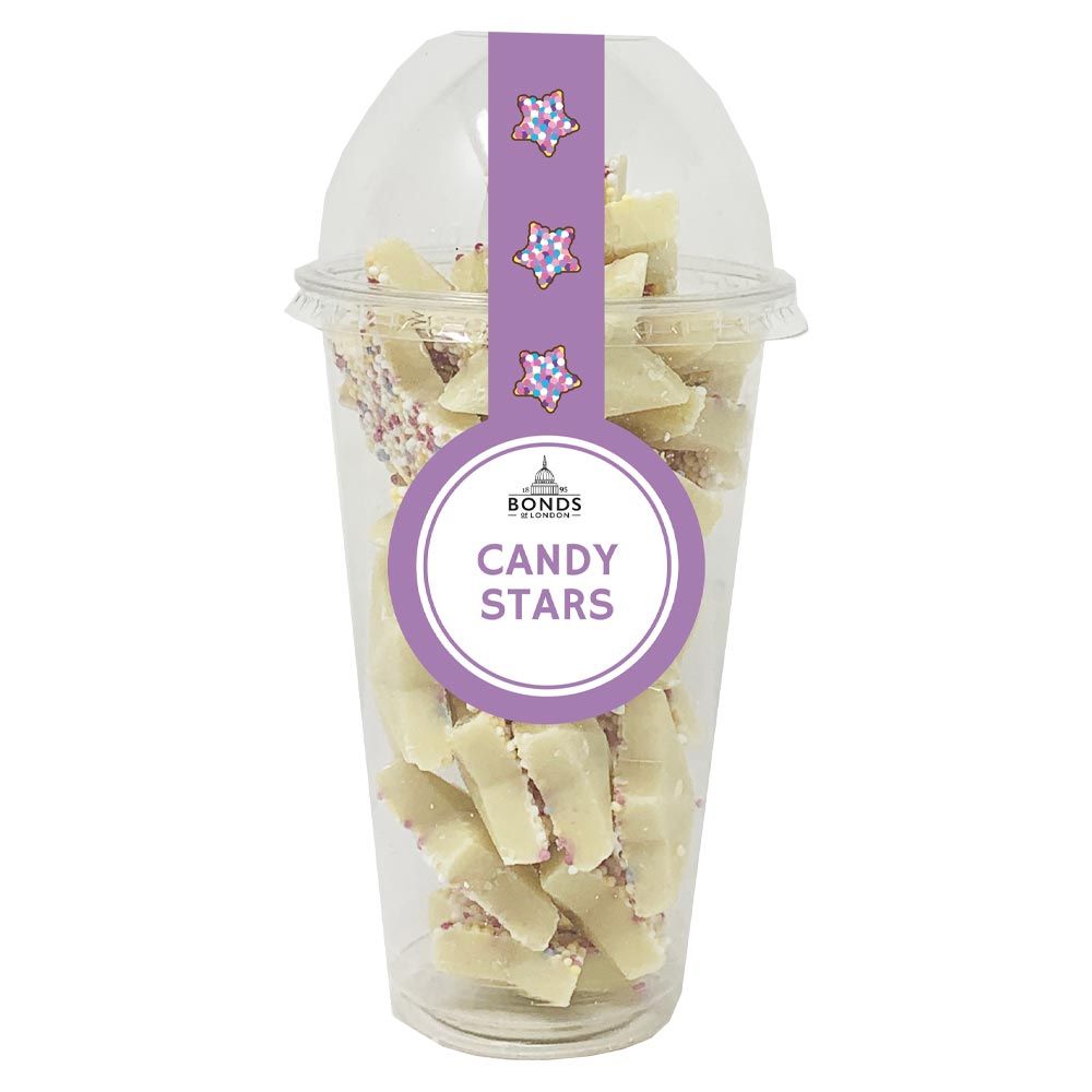 Bonds White Chocolate Candy Stars Shaker Cup 180g