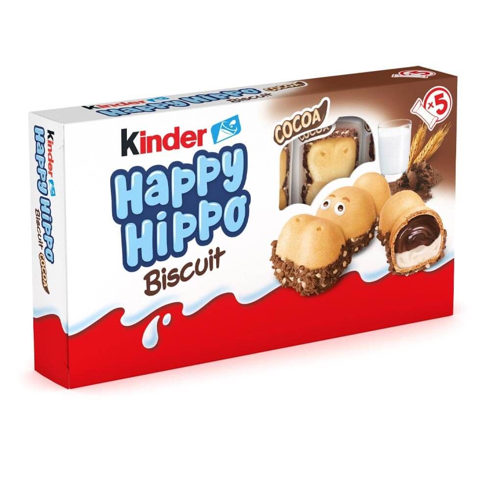 Kinder Happy Hippo Cocoa Cream 5 wrapped bars 103.5g