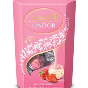 Lindt Lindor Strawberries & Cream Truffles 200g