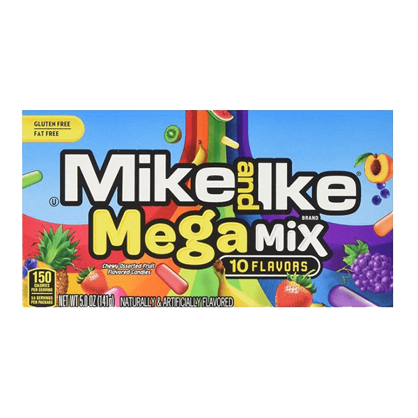 Mike & Ike Mega Mix Theater Box 141g (5oz)