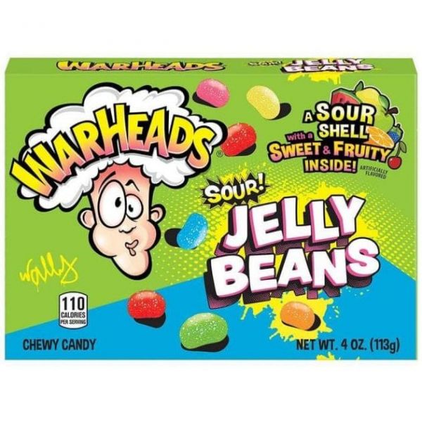 Warheads Theatre Box Sour Jelly Beans 113 g (4oz)