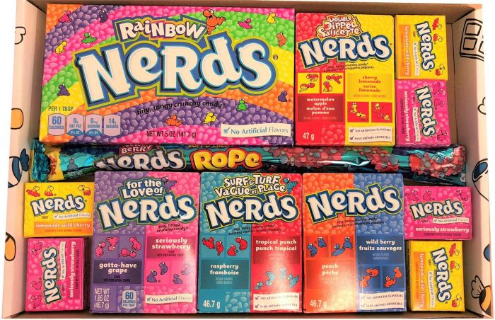 Picaboxx Wonka Nerds American Candy Selection Gift Box - 12 Products Value Pack